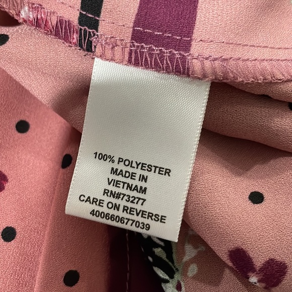 Elle Floral Polka Dot Collar Sleeveless Blouse - Picture 10 of 11